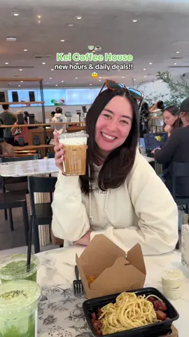 catch me there every morning 😉🍵😜 @Kei Concepts  DAILY DEALS: ✨Mon: $1 Off All Drinks ✨Tues: 15% Off All Matcha ✨Wed: 15% Off All Coffee ✨Thurs: $8 Pasta ✨Fri: $6 Popcorn Chicken / Waffle Fries #keicoffeehouse #keiconcepts 