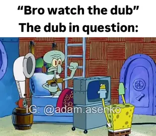 SpongeBob but I dubbed completely seriously #anime #voiceactor #spongebob 