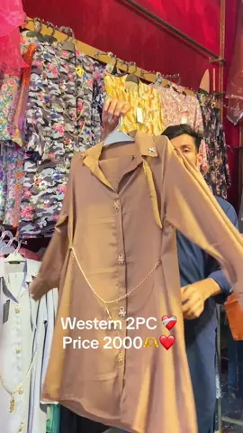 Western 2PC🫰 Price 2000🫶❤️ Available in 3 designs in different colour Cod Acrosss All Pakistan #alyanfashion #salesalesale #readytowear #mardan #unstitched #fashion #dresses #tiktok #design #western 