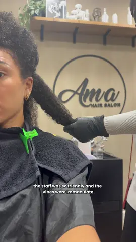 Growth Update at @AMA hair salon #fyp #naturalhaircare #naturalhairgrowth #curlygirl #naturalhairtiktok 