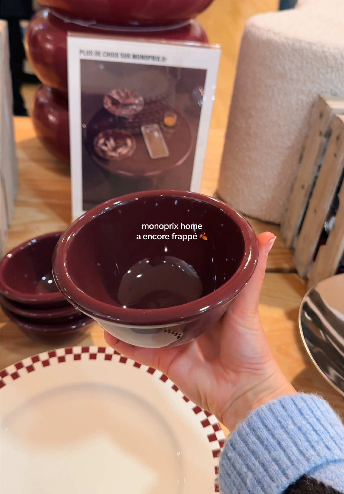 la nouvelle co @MonoprixMaison on adoooore comme à chaque fois, y’a même plus de surprise.. 🍒🍂  #monoprix #Home #deco #shopping