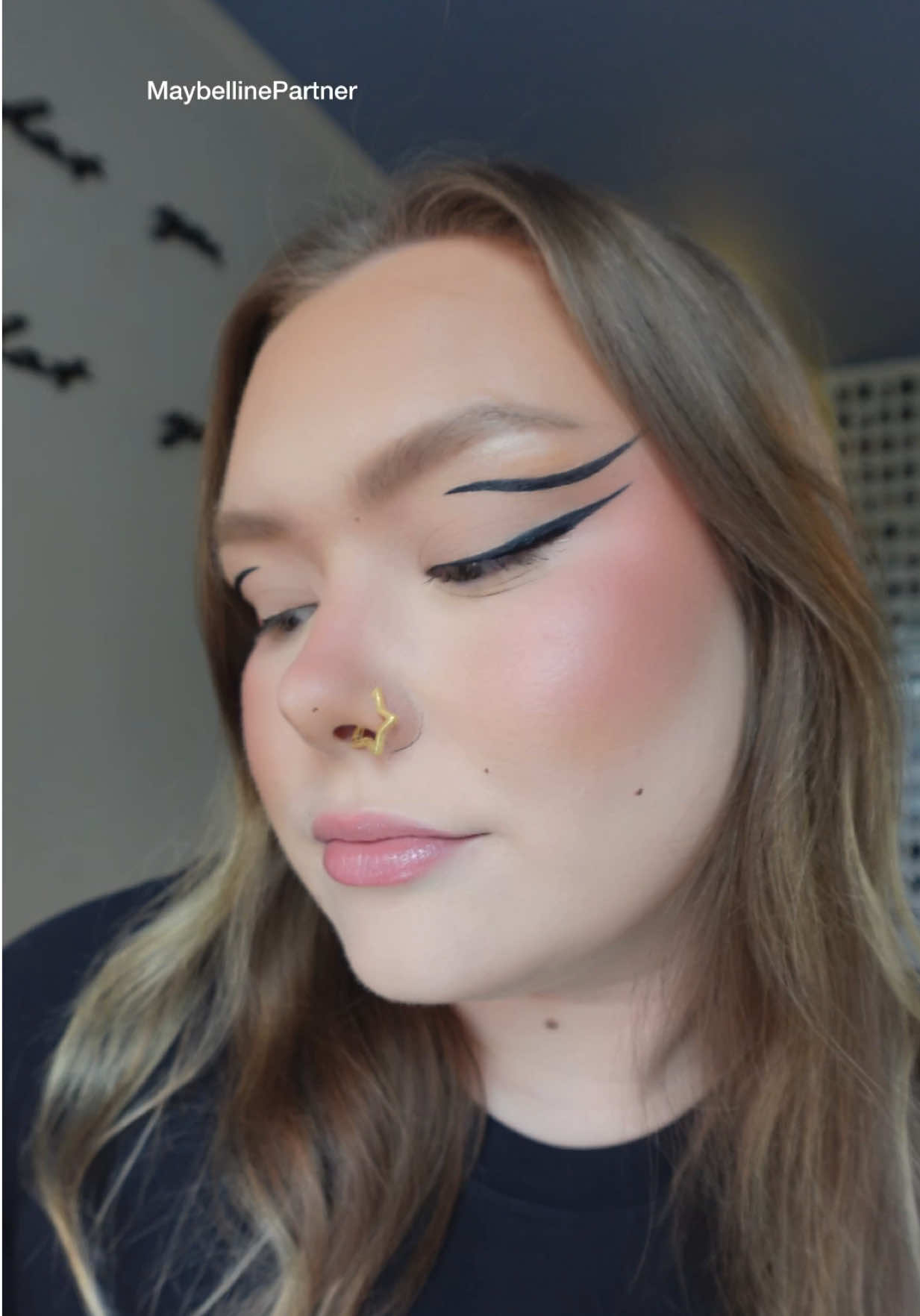 #Ad The eyeliner queen’s secret weapon @Maybelline NY Tattoo Studio Dip-Ink 👑 #MaybellinePartner 