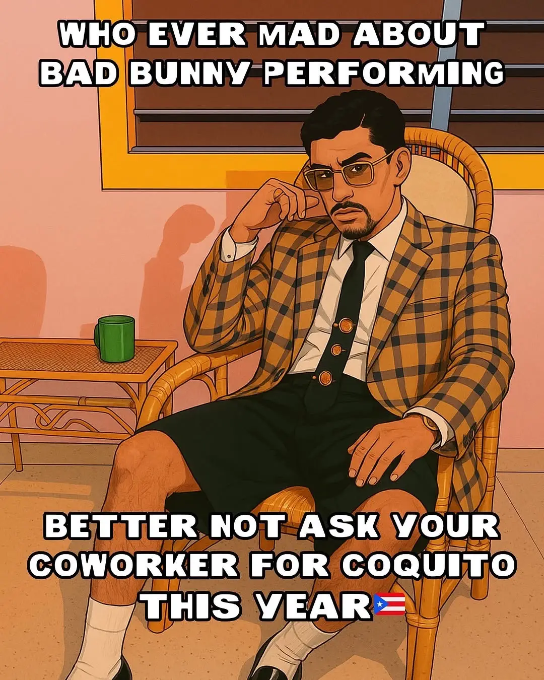 That’s right don’t ask me lol #badbunnypr #puertorico #nocoquito 