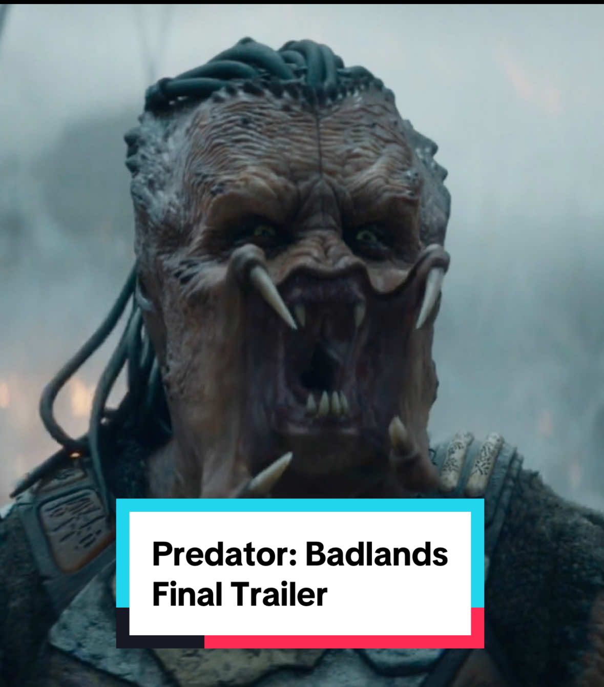 Check out the final trailer for #PredatorBadlands - in theaters on November 7. #predator #ellefanning #movie #trailer 