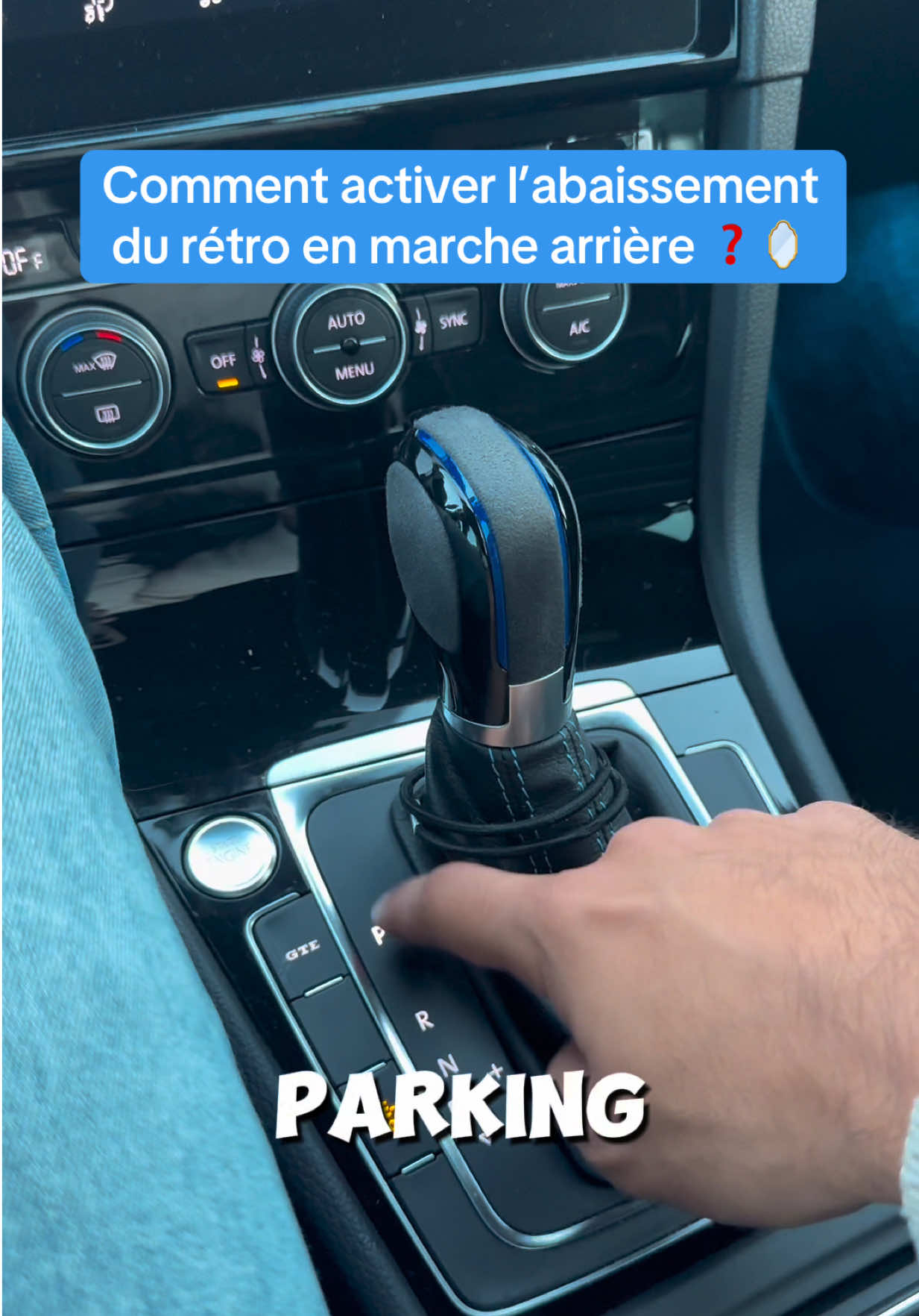 Vous connaissez cette options ? Elle est possible sur de nombreux véhicules !! Dites moi si sa marche 🤝😉 #golf7 #retroviseur #boiteautomatique #parking #conseilauto 