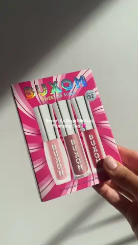 The sweetest minis of the season💄 #BUXOMCosmetics #BUXOMHoliday #LipGloss #HolidayMakeup #LipKit