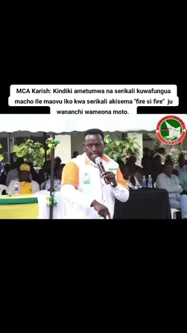 MCA Karish: Kindiki ametumwa na serikali kuwafungua macho Ile maovu Iko kwa serikali akisema 