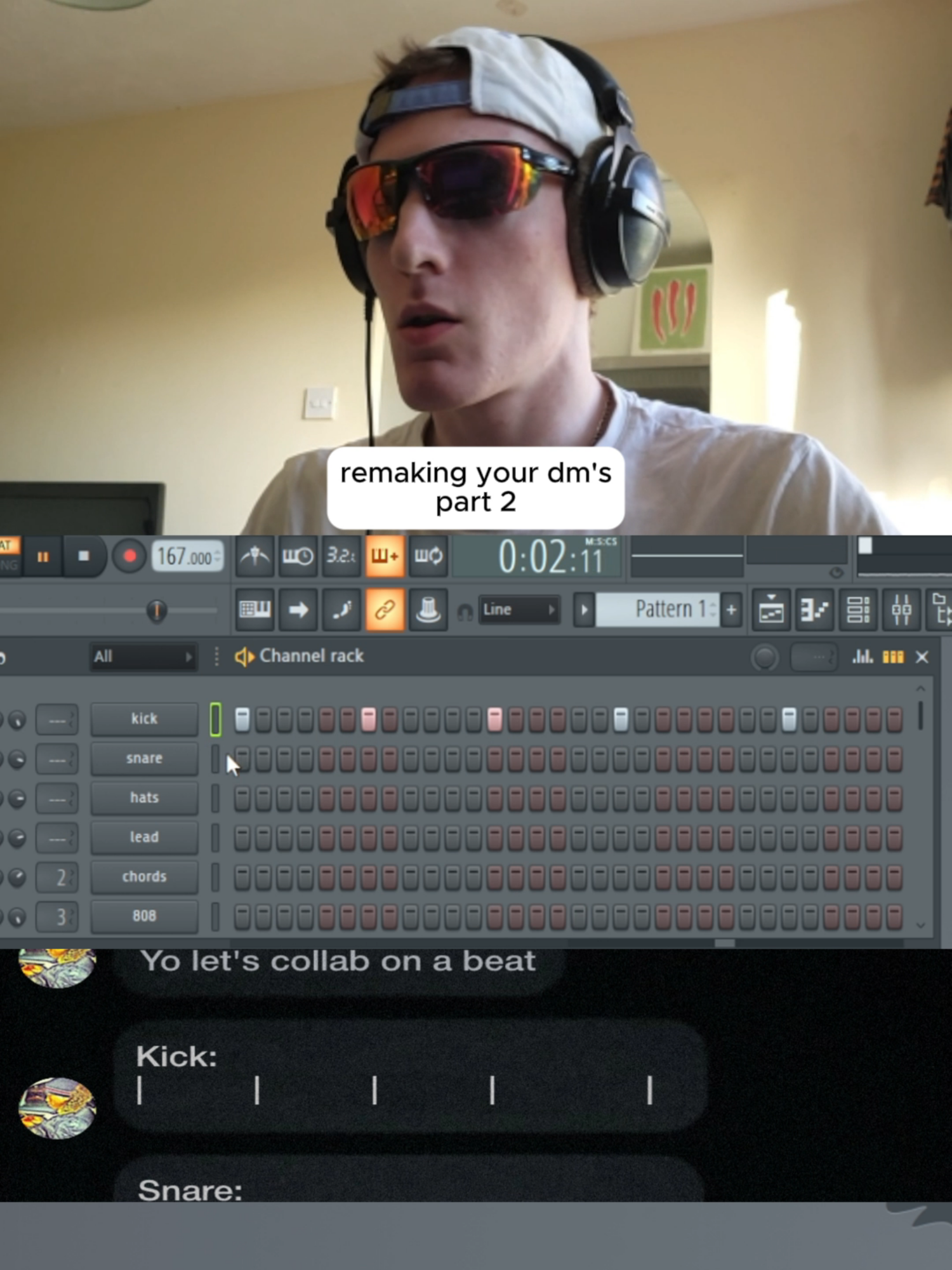 was he on to something? 🤔 turning DM's into a beat #flstudio #flstudio20 #flstudio21 #flstudio24 #flstudiotutorial #trapinstrumental #melodicrap #typebeat #instrumental #producertok #speedrun #producermemes
