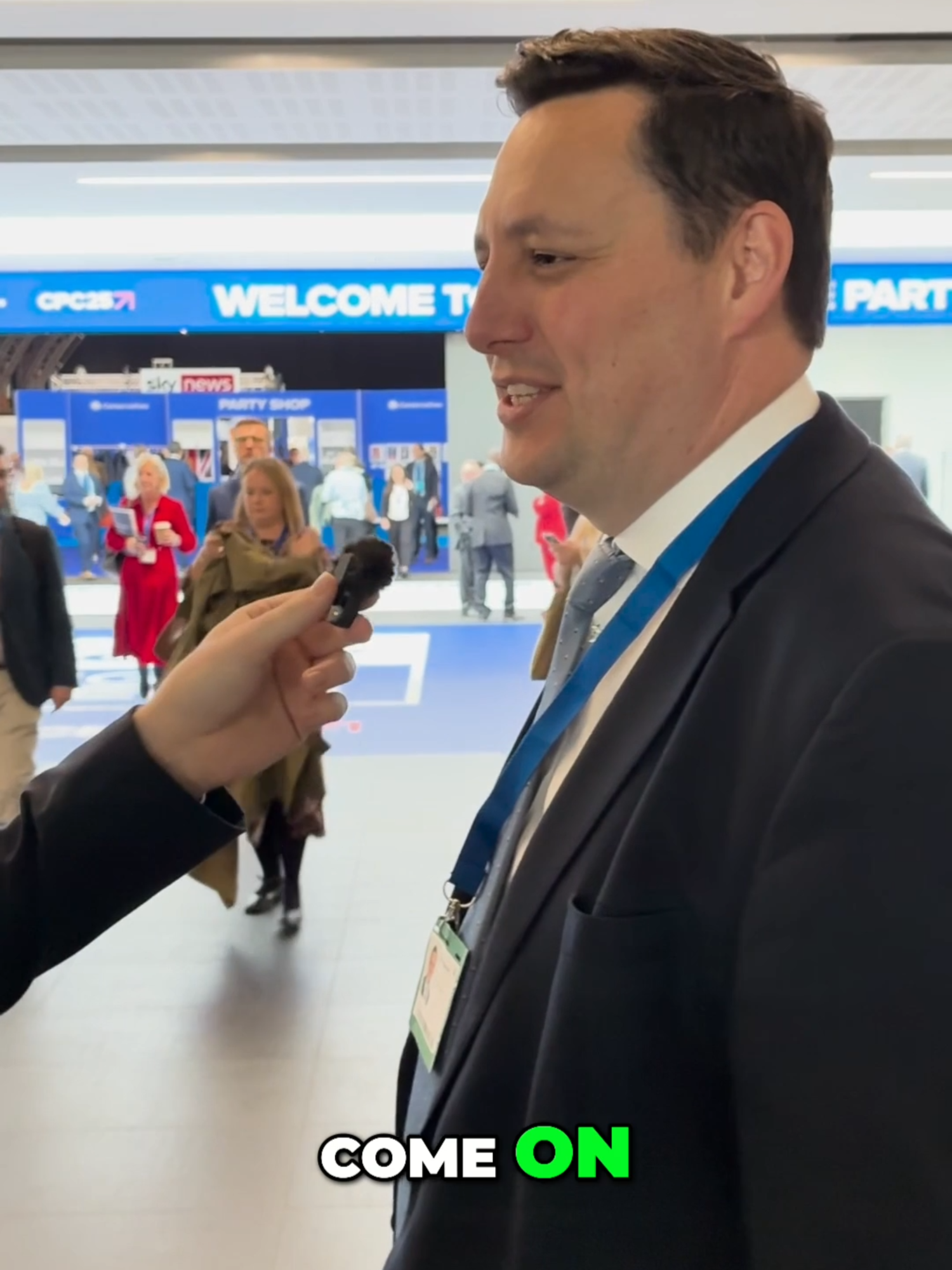 Asking Tory conference attendees who they think will win the next General Election... #politics #conservative #generalelection