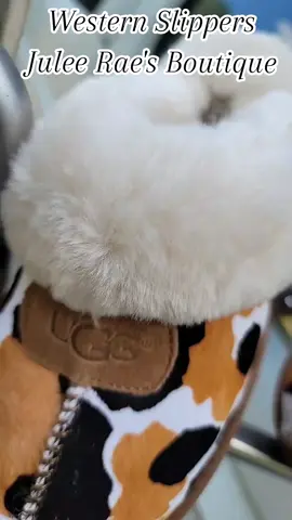 Cowprint ugg slippers shoses #slippers #uggslippers #westernboutique #westernfashion #MomsofTikTok 