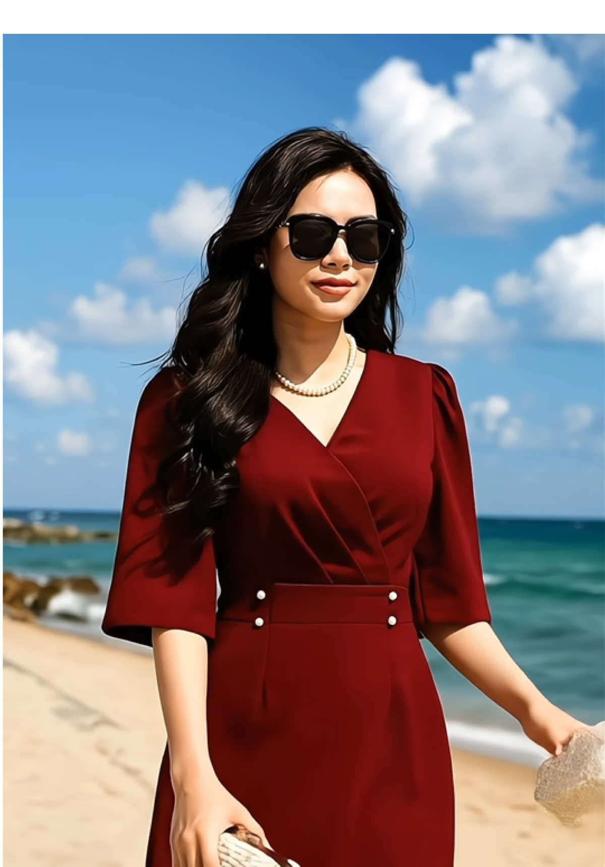 Đầm xinh tôn dáng mặc đẹp #minhhangreview #macdepmoingay #viraltiktok #quanaotrungnien #vaytrungnien 