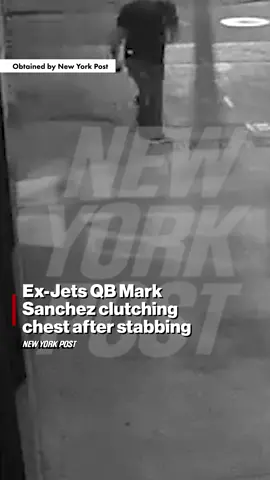 EXCLUSIVE: Former Jets quarterback Mark Sanchez was seen staggering along the street clutching his wound after being stabbed in the side, dramatic new footage from the Saturday attack shows. See more at the link in our bio. 