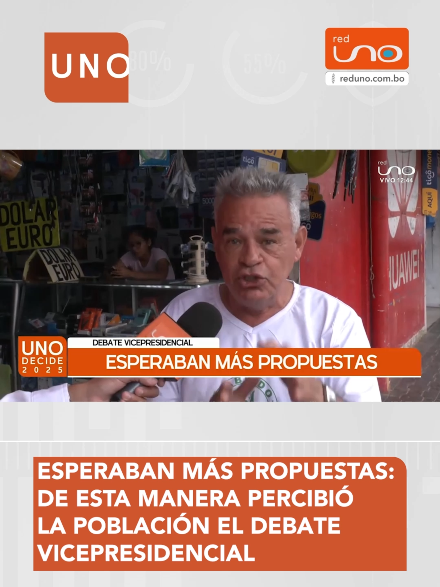 #UnoDecide I Tras el Debate Vicepresidencial, gran parte de la población cruceña manifestó haber quedado con ‘sabor a poco’. Presentador: @soyedmundook ▶️ Más información en www.reduno.com.bo #RedUno #RedUnoDigital #Bolivia #Notivision