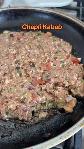 Chapli Kebab - 2 lb beef keema - 1 cup Cilantro  - 1 medium tomato chopped  - 1 cup Onion - 5-6 chopped green chilies  - 2tsp ginger paste or chopped ginger  - 2tsp garlic paste or chopped garlic  - 3 tbsp besan (gram flour) - 2 eggs  Ground Spices: - 1tbsp Cumin powder  - 1tbsp Coriander seeds crushed or powder  - 2tsp Garam masala  - Salt to taste - 1tbsp Red chili flakes - 1tsp black pepper - 2tsp red chili powder  - 1tsp Amchur Powder - 1tbsp any Kabab masala (optional)  Method:  - Combine all the ingredients with the meat and let it rest for 30 minutes before frying. - If not frying right away, freeze the mixture and use it later throughout the week. - Heat oil in a pan. - Shape the mixture into rounds and flatten each with a spatula. - Fry for about 3 minutes on each side. - Avoid frying for too long, as this can overcook and dry out the meat. - Garnish with cilantro or mint and green chilies. - Serve with paratha or pulao as a side dish. . . #chaplikebab #kabab #hosting #hostingtips #Recipe 