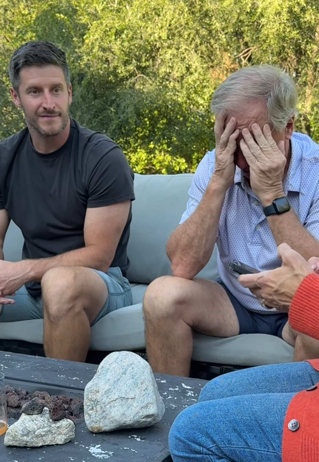 Almost lost it when I showed them the website🤣 he even went and gets another rock…. #anthrorock #anthropologie #rockprank #prank 