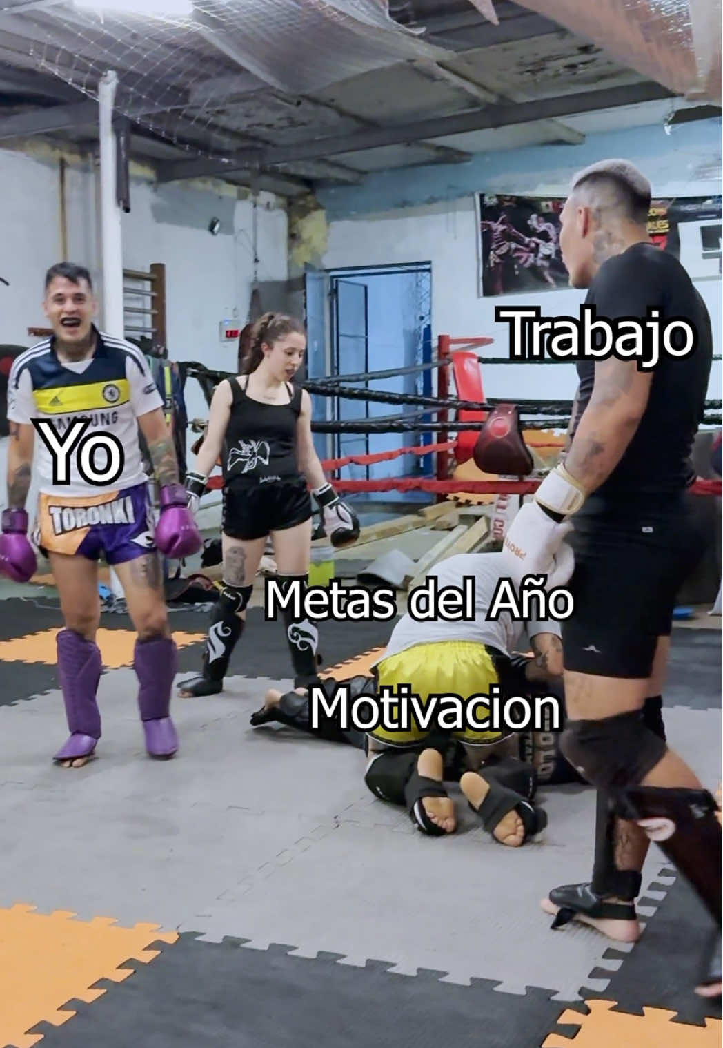 Muy gráfico el final 😂😂 #muaythai #humor #gracioso #artesmarciales #parati 