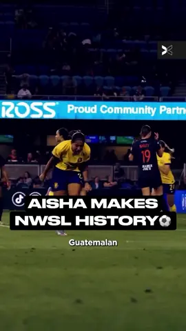 When one goal stands for so much more than the scorecard 🇬🇹 @Aisha 🤪 is making history in the @NWSL ⚽️ #nwsl #soccerhistory #woso #womenssoccer #WomensFootball 