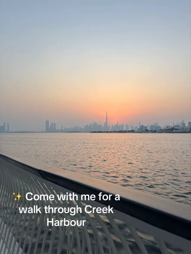 Sunset dreams at Dubai Creek Harbour ✨