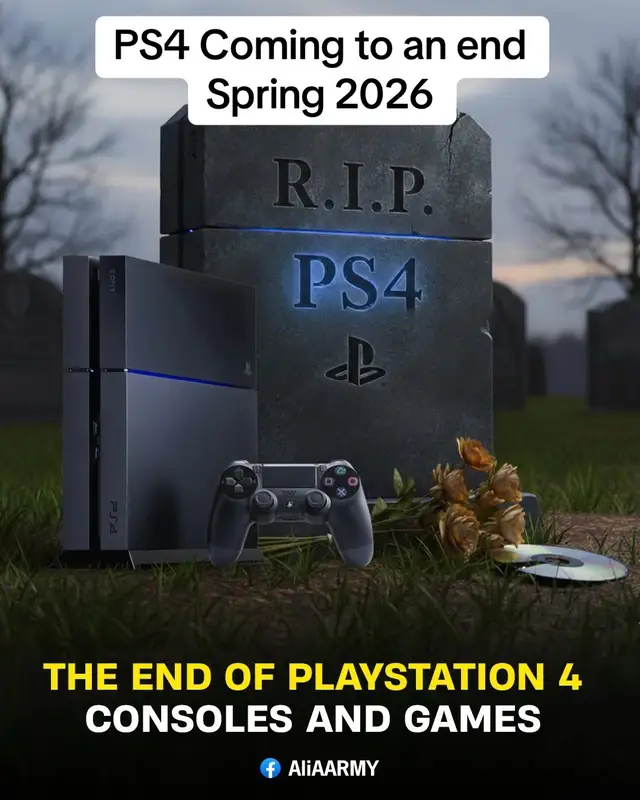Playstation 4s will come to an end during Spring 2026! #fyp #gaming #gametok #sony #playstation #xyzbca 