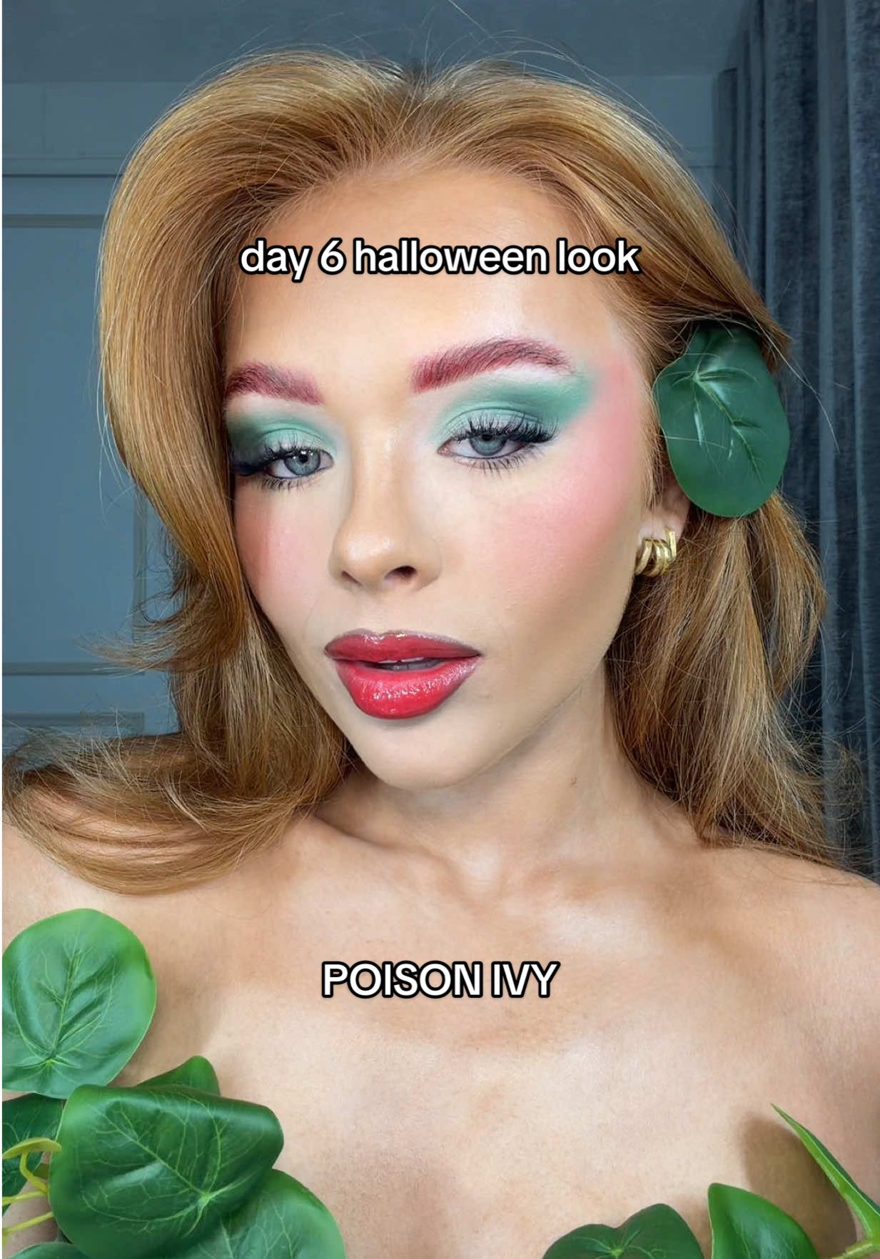 comment what u want to see next #poisonivy #halloween #halloweenmakeup #day6 #redhead 
