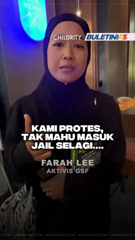 Kami protes, tak mahu masuk jail selagi…. #GlobalSumudFlotilla #sumudnusantara #farahlee #childrity 
