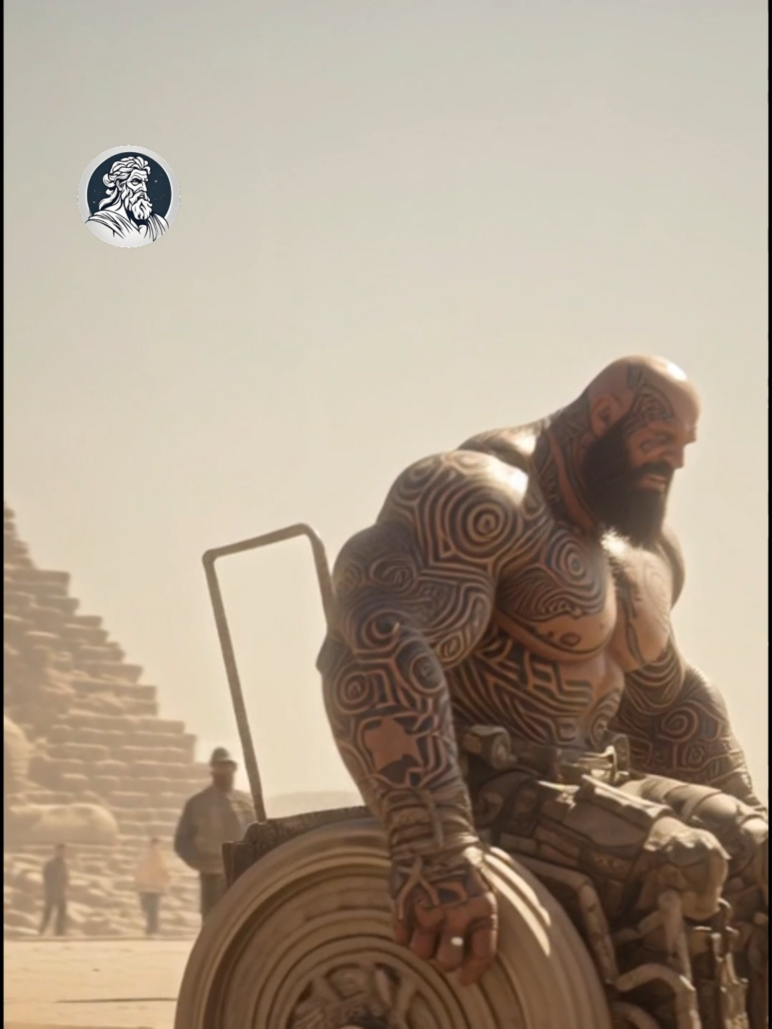 HOW THE PYRAMIDS WERE MADE #cadamitologia #fyp #giants #desert #ai #egypt #pyramids #alien