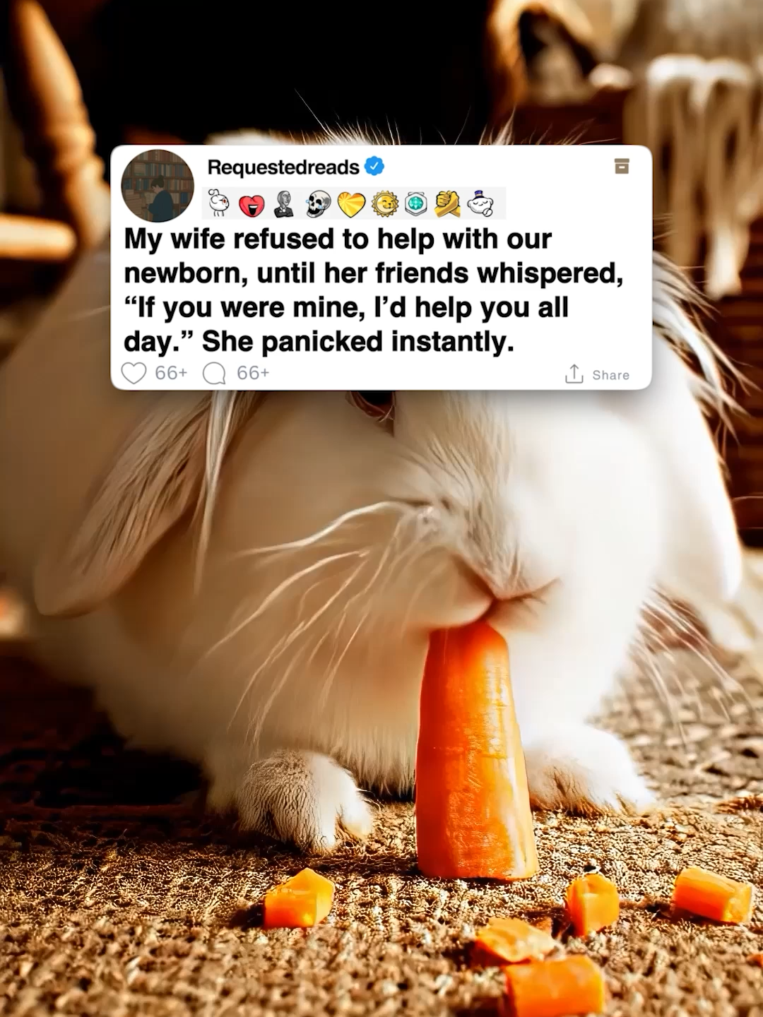 My wife refused to help with our newborn, until her friends whispered, “If you were mine, I’d help you all day.” She panicked instantly.  #reddit #redditreadings