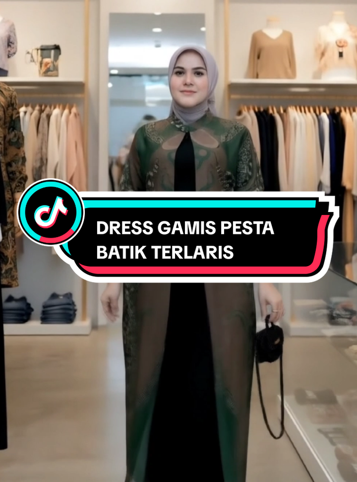 Gamis Pesta Batik Terlaris - Dress Batik Kondangan Dan Seragaman - Gamis Batik Muslim Panjang Katun Karet #fyp #gajiansale #promoguncang1010 #gamiskekinian #gamisperempuan 