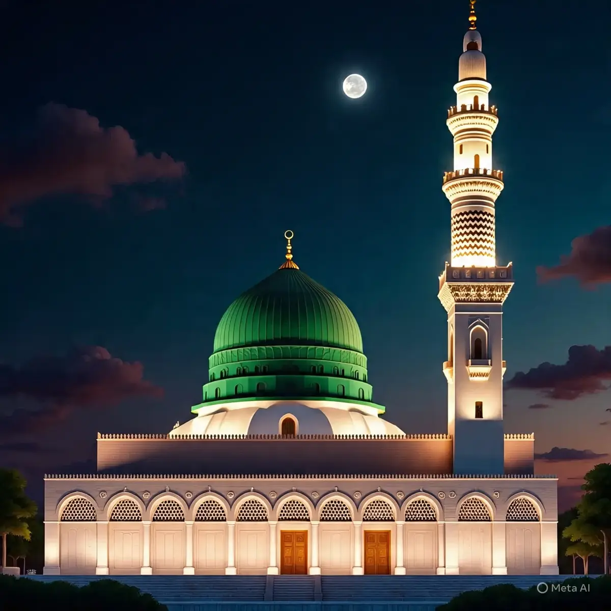 madinah munawra Madinah, the City of the Prophet, shines bright A beacon of faith, where Islam's history takes flight The Masjid an-Nabawi, a mosque of grandeur and might Where the Prophet Muhammad's tomb is a sacred sight The city's streets are lined with date palms, green and tall A tranquil oasis, where faith and peace enthrall Madinah's rich history and heritage are palpable and realMadinah's rich history and heritage are palpable and real A place where Muslims from all over the world come to feel The city's warm hospitality and welcoming smile Make it a place of pilgrimage, worth traveling a long while #plztiktokteamdontunderviewmyvideos #foryoupage 