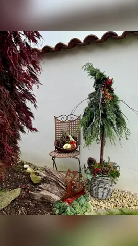 DIY Bäumchen aus Gartenfundstücken🌲#herbstdeko #herbstzauber #dekoselbstgemacht #diydeko #naturdeko 