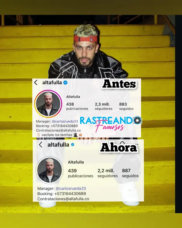 Seguidores notaron que, tras la ruptura entre Karina García y Altafulla, el artista habría reducido el número de personas que lo siguen en Instagram. 😱 ¿Qué opinan? 👇