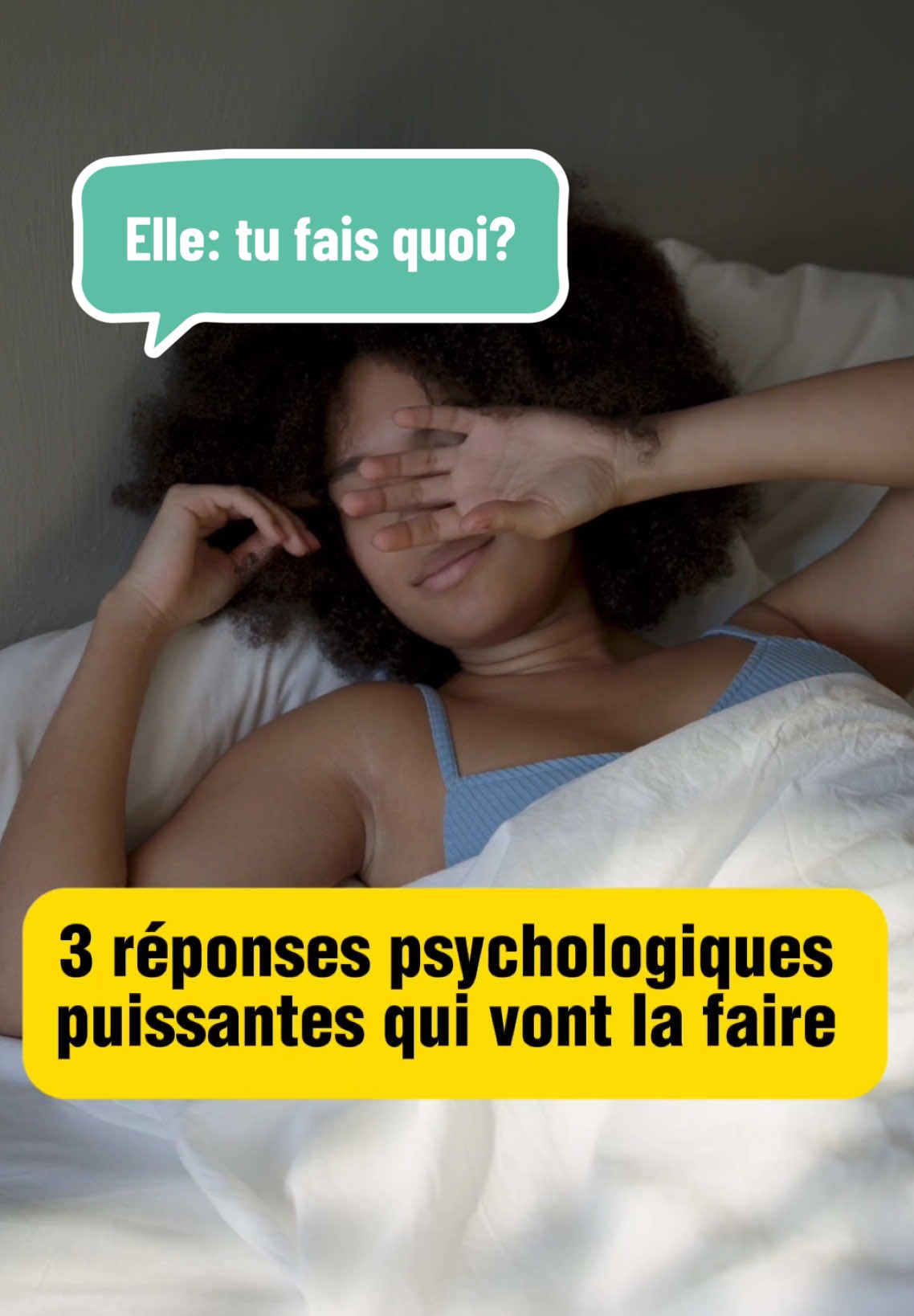 Quand une fille te demande, tu fais quoi? voici 3 réponses psychologiques puissantes qui vont la faire penser à toi toute la journée.  #séduction #couple #relationhommefemme #messages 
