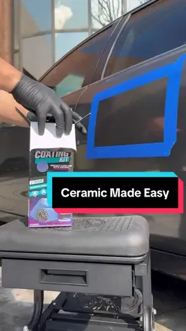 Ceramic coating your car is this easy! ⬆️ #ceramic #ceramiccoating #detailing #chemicalguys #howto 