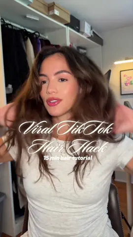 Quick and easy voluminous hair hack tutorial @K18 Hair  @T3 Micro  @Moroccanoil  #hairhack #viral #hairtutorial #hairinspo #fyp