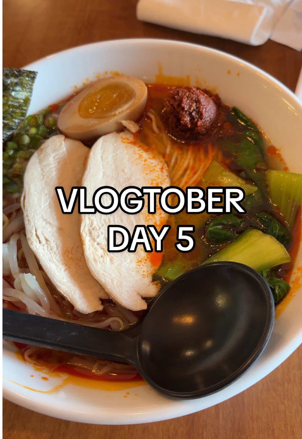 the perfect Sunday doesn’t exi- #vlogtober #dailyvlogs #moviedate #horrormovie #ramennoodles 