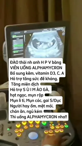 Viên uống alphamycron tăng đề kháng hỗ trợ đẩy lùi H P V, sùi mào gà, mụn sd, viêm họng hạt, ho, rát họng, mệt mỏi. #daothaihpv #alphamycron #suimaoga #xuhuong #fyp 