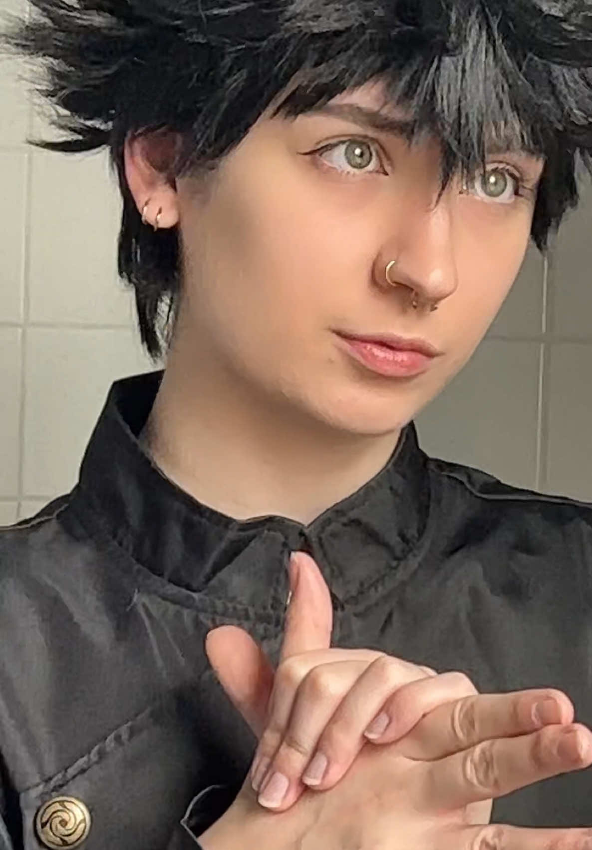 Surprise shawty! #megumi #megumifushiguro #jujutsukaisen #jjk #jujutsukaisencosplay 