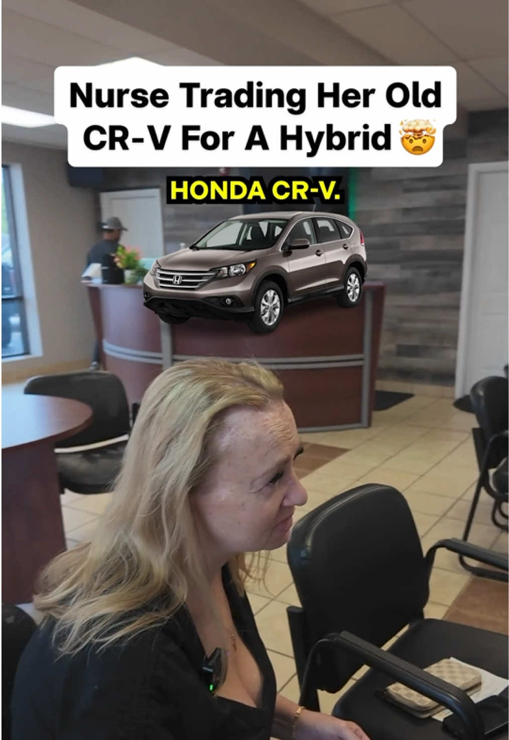 A nurse with a paid-off CR-V came back for another one. See how the dealership helped her step into a 2024 Honda CR-V Touring. #hondacrv #cartradein #autofinancing