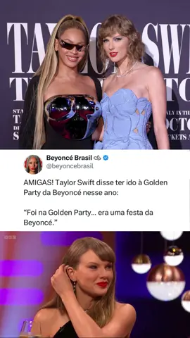 Imagina como deve ter sido esse encontro? 🥹💜 #beyonce #beyhive #taylorswift #goldenparty