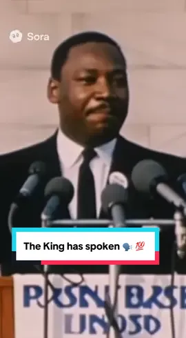 The King has spoken 🗣️ #Sora #SoraAI #MLK #Latina #ice 