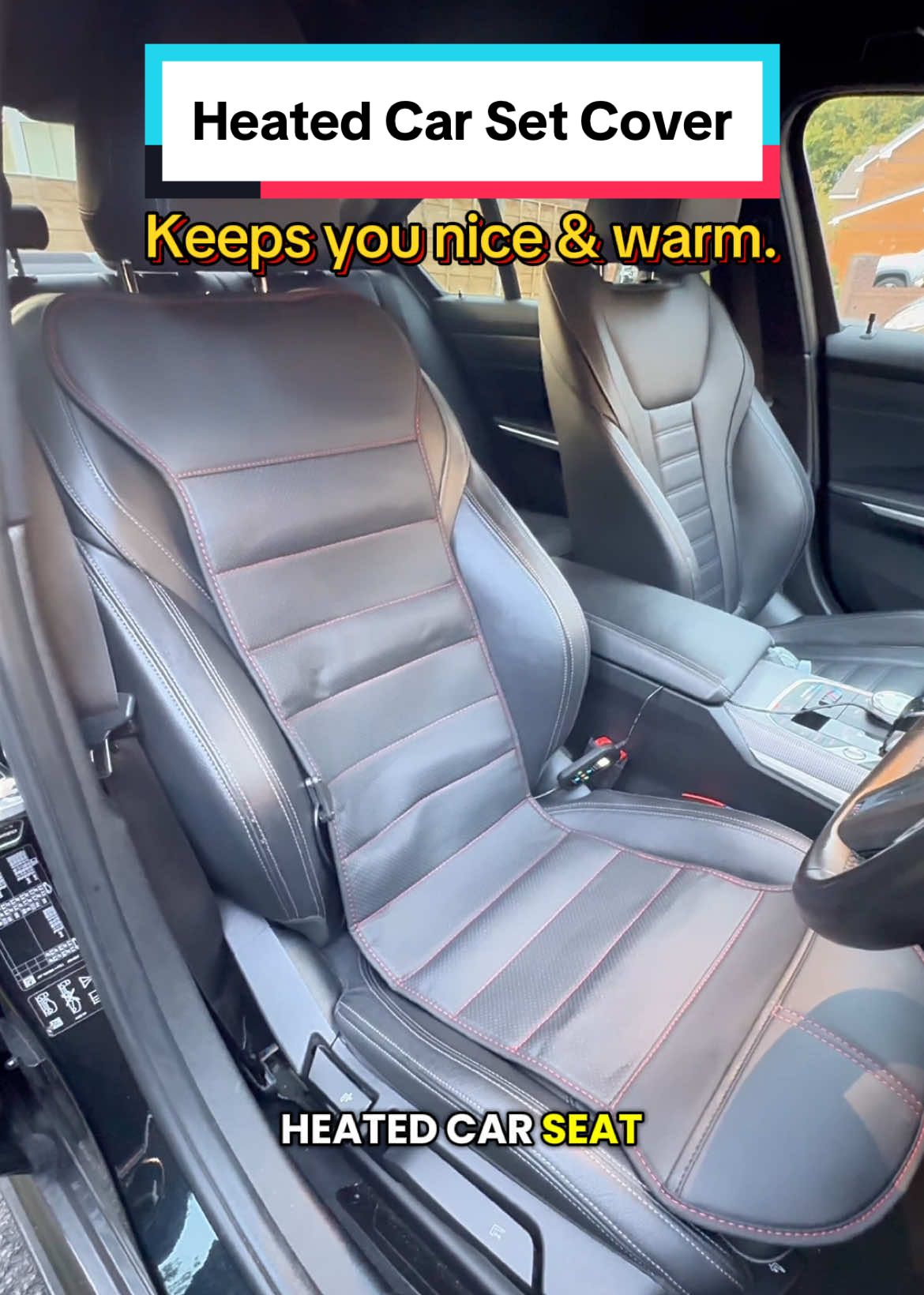 These heated seat cover will keep you warm on cold mornings. Heated car seat covers. Car seat covers. Car winter essentials #caraccessories #heatedseats #TikTokShop #tiktokmademebuyit #spotlight