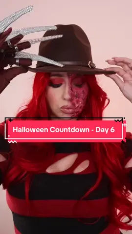 🩸✨ Day 6 of 31 Days of Halloween: Sexy Freddy Krueger Edition 🔥 Nightmare? More like a dream 😈 This Halloween, Freddy’s bringing the heat. Would you survive this look… or fall for it? 👀💋 #FreddyKruegerMakeup #SexyFreddyKrueger #GlamHalloweenLook #31DaysofHalloween #HalloweenMakeup 