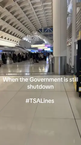 TSA agents & other government employees are NOT getting paid😕 Our great American government/country #TSA #GovernmentShutDown #AirportEmployee #Travel #FYP