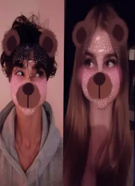 🤍🤍 #bearfilter#viraaalll #foryoupageeee #couple#xsmee 
