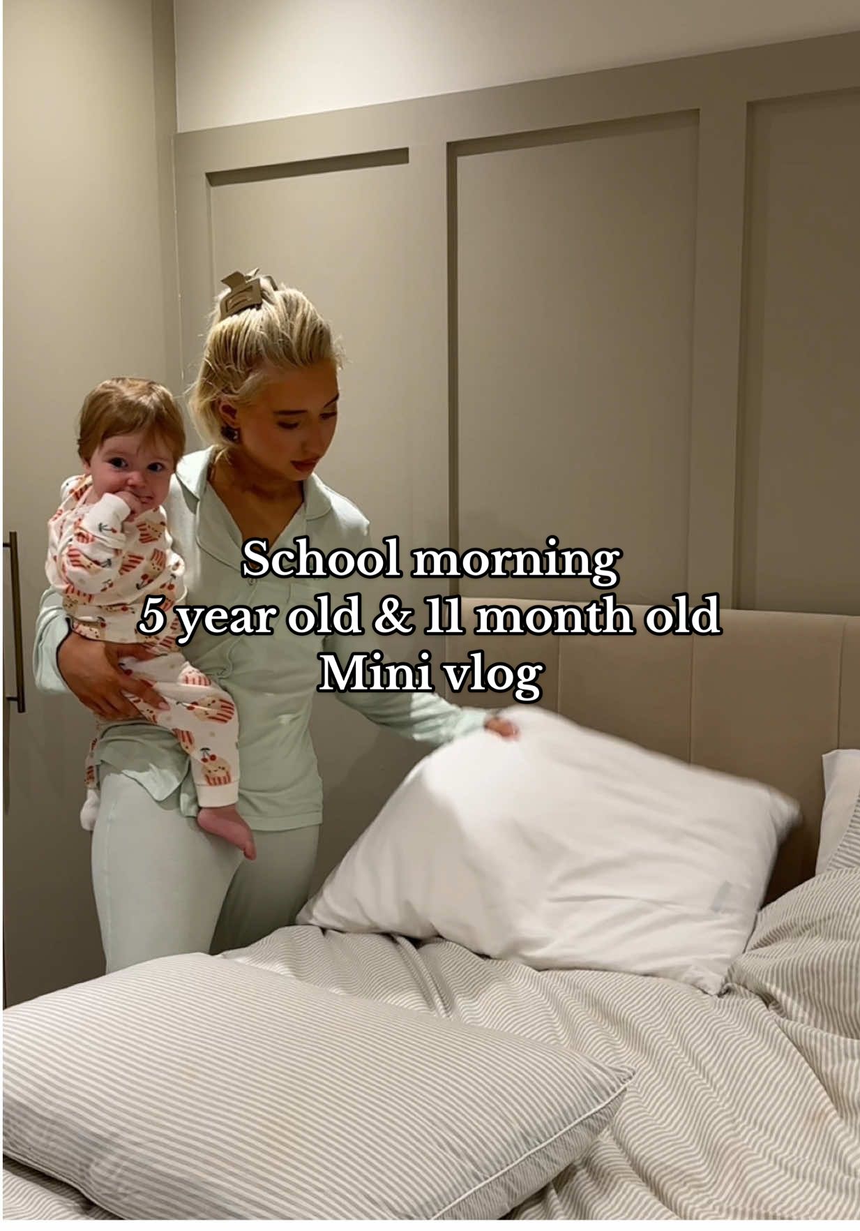 Marlies first morning at the childminders 😭 #fyp #minivlog #mumsoftiktok #relatablemum #morningroutine 