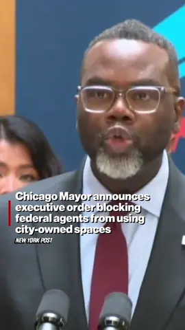 Chicago Mayor Brandon Johnson announced an executive order blocking federal immigration officials from using city-owned spaces like parking lots, a response to Sunday’s news that Trump had decided to deploy 300 National Guard troops in the Windy City.