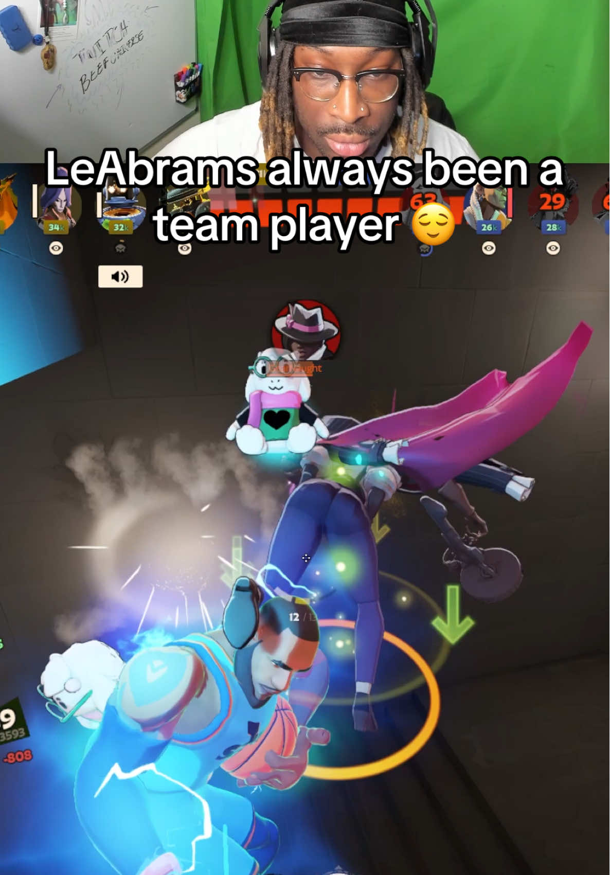 Who needs a teammate like me? 😈 #beefuniverse #lebronjames #abrams #deadlock 
