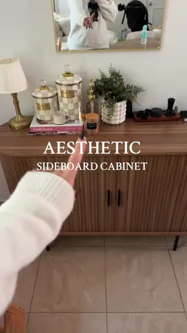 This side board table is exactly what my home needed + affordable! The quality is unmatched! This is great for storage, coffee bar, or even in your kitchen! #sideboardcabinet #homefurniture #coffeebar #Home #homedecor @Giratree Furniture 