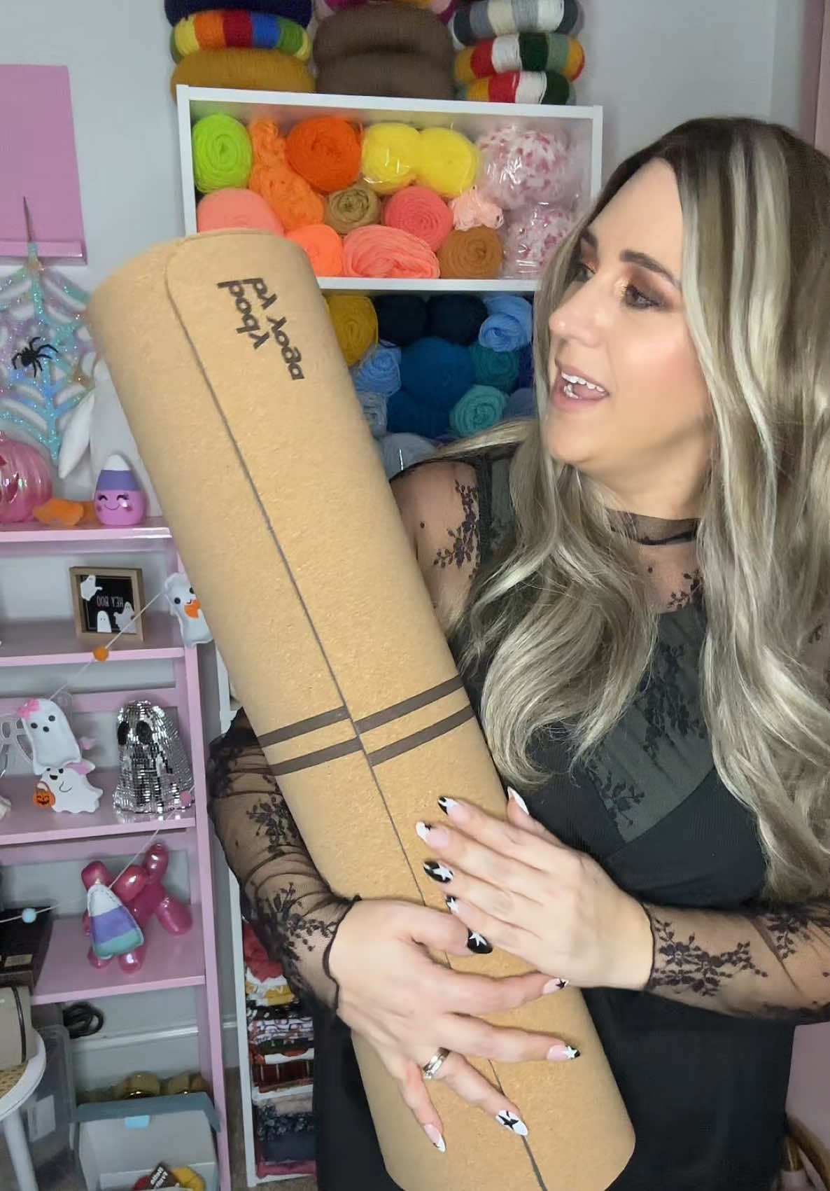 @Body By Yoga non slip luxury cork yoga mat! #bodybyyoga #nonslipyogamat #yogaflow #yogamat #tiktokshopfalldealsforyou 