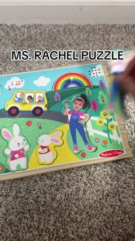 Melissa and Doug Ms. Rachel puzzle and it sings!!! #msrachel #msrachelpuzzle #msracheltoys #msrachelsongforlittes #msrachelbaby 
